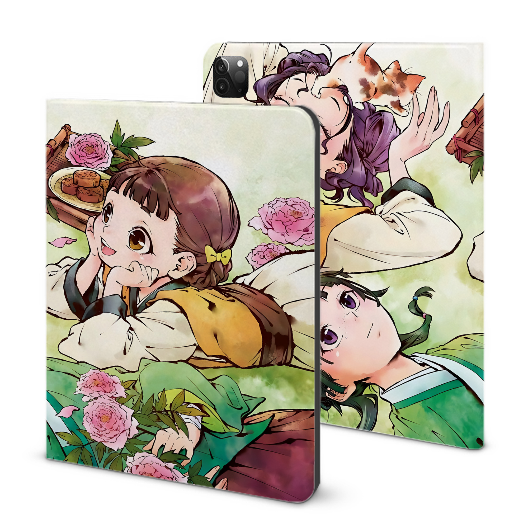 （画像用） 薬屋のひとりごと The Apothecary Diaries IPadケース ペンホルダー付き ブックスタイルデザイン